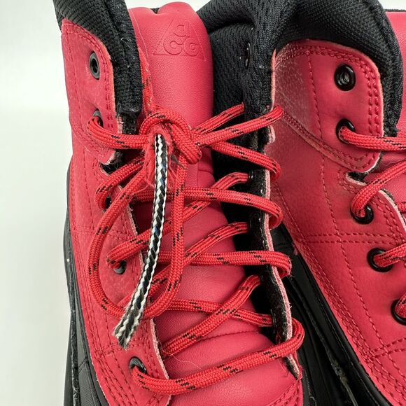 Nike ACG Woodside 2 High boy's Kids Red & Black Boots 524872-601 SIZE 4.5Y - Picture 3 of 8